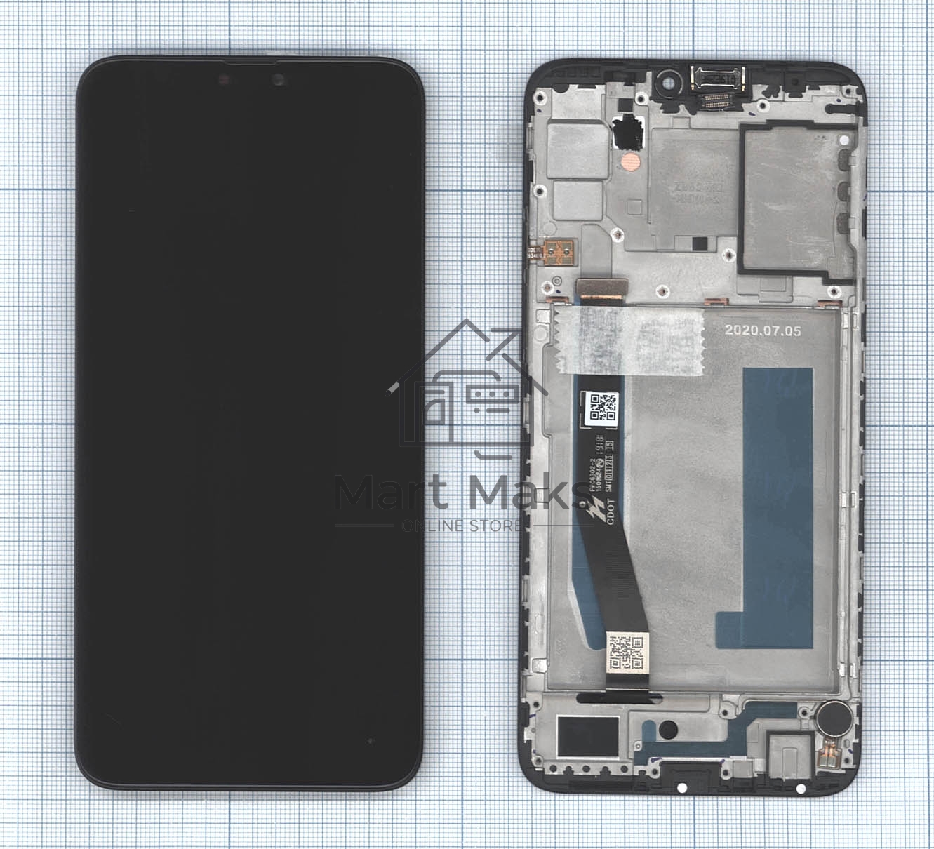 Дисплей для Asus ZenFone Max Shot ZB634KL, черный
