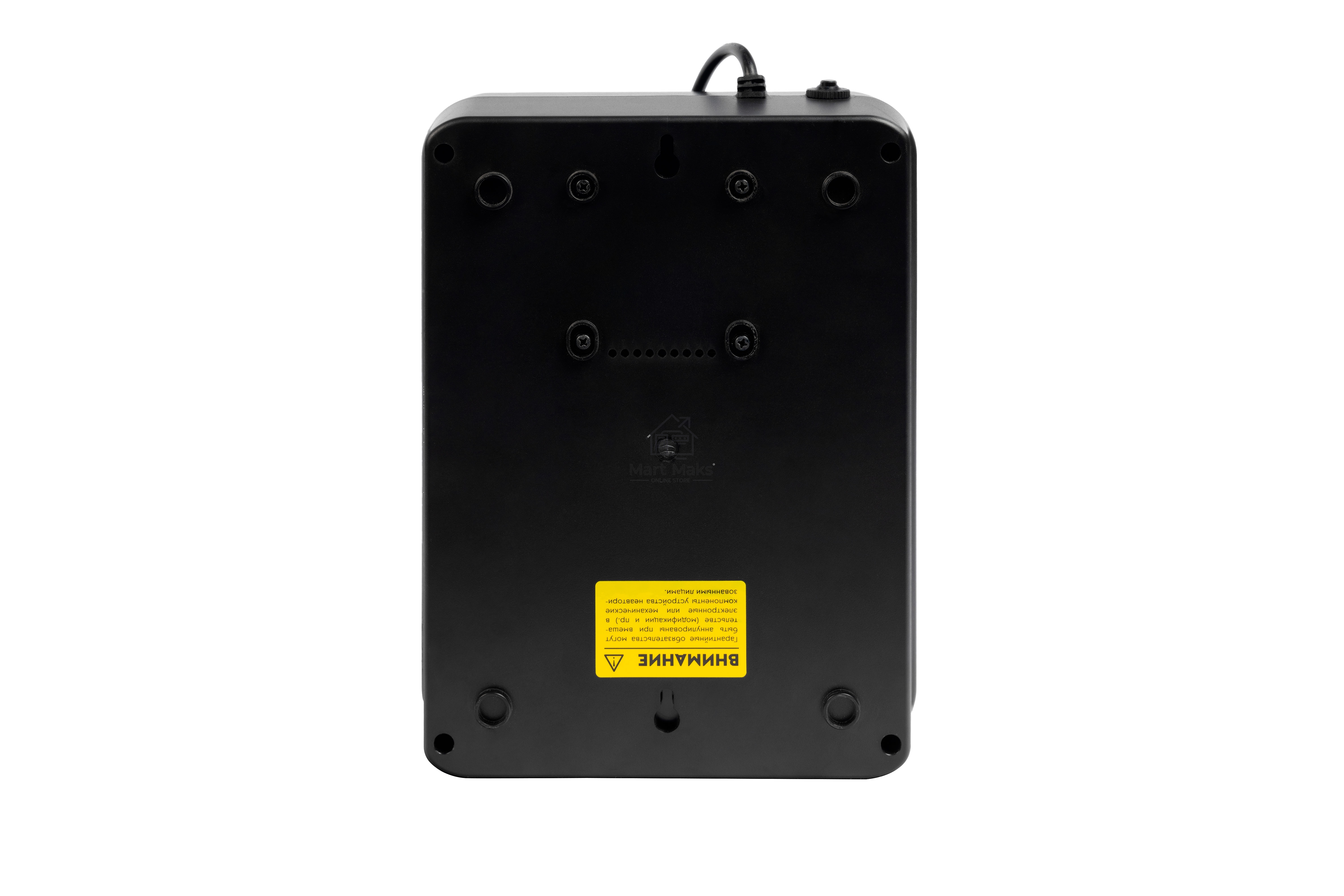 Источник бесперебойного питания SMARTWATT UPS SAFE PRO 1000 черный 1000/600 ВА/Вт, линейно-интерактивный, напольный/настенный, LED индикация, Shuko CEE7/4 - 8 шт. (4 шт. с резервным питанием, 4 шт. - сетевой фильтр)
