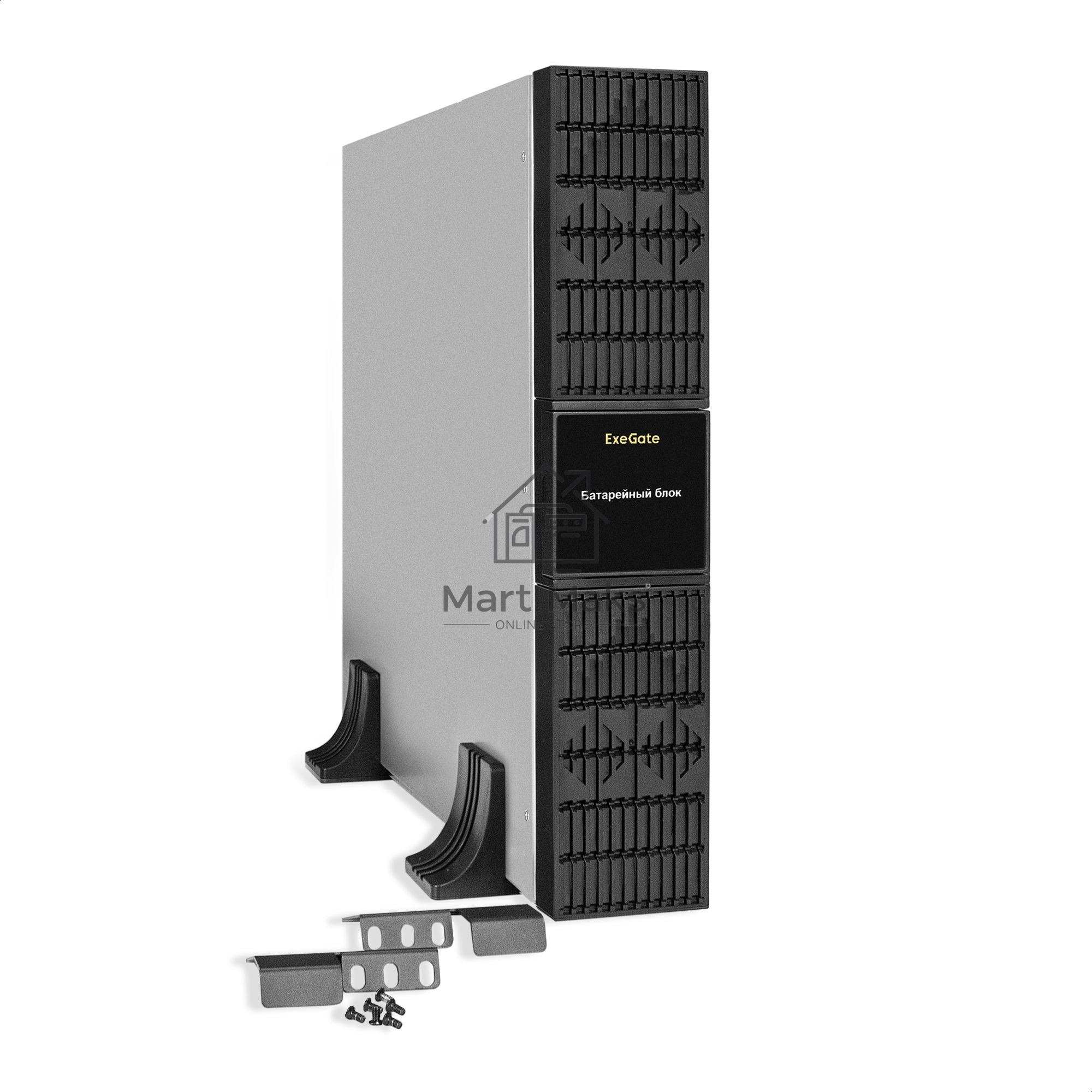 Батарейный блок ExeGate PowerExpert BX-2U.72V.6S7Ah для ULS-2000/ULS-3000 <встроенные батареи 12V 7.2Ah - 6шт, Rackmount 2U/Tower, металлический корпус, Black>