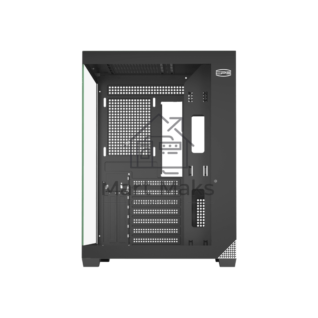 Корпус без блока питания PCCooler C3T700 BK, Midi-Tower, TG, no fans, 1xUSB-A 3.0 + 1xUSB-A 2.0 + 1xUSB-C, ATX, mATX, mITX черный