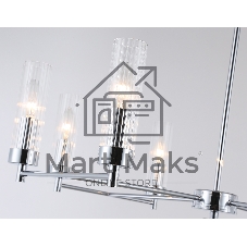 Люстра Ambrella light LH55152/8 CH/CL хром/прозрачный E14/8 max 40W D765*520