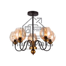Светильник Ambrella light TR9057/5 DCF/TI темный кофе/янтарь E27 max 40W D650*572