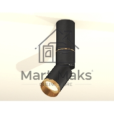 Светильник Ambrella Light XM6313130 SBK/PYG черный песок/золото желтое полированное MR16 GU5.3