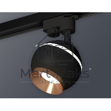 Светильник Ambrella light XT1102006 SBK/PPG черный песок/золото розовое полированное GU5.3 LED 3W 4200K (A2521, C1102, N7035)