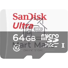 Флеш карта microSD 64Gb SanDisk microSDXC Class 10 Ultra UHS-I 100Mb/s