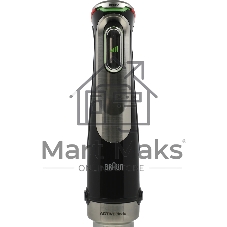 Блендер погружной Braun MQ9135XI черный, 1200 Вт, плавная регулировка, турбо