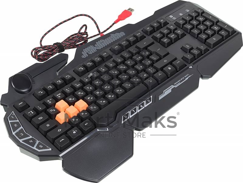 Клавиатура A4Tech Bloody B314 проводная USB черный
