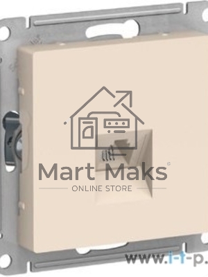 Механизм розетки компьютерной AtlasDesign RJ45 беж. SchE ATN000283