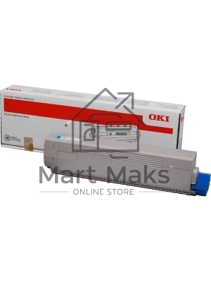 Картридж лазерный Oki C831/841 голубой 10K