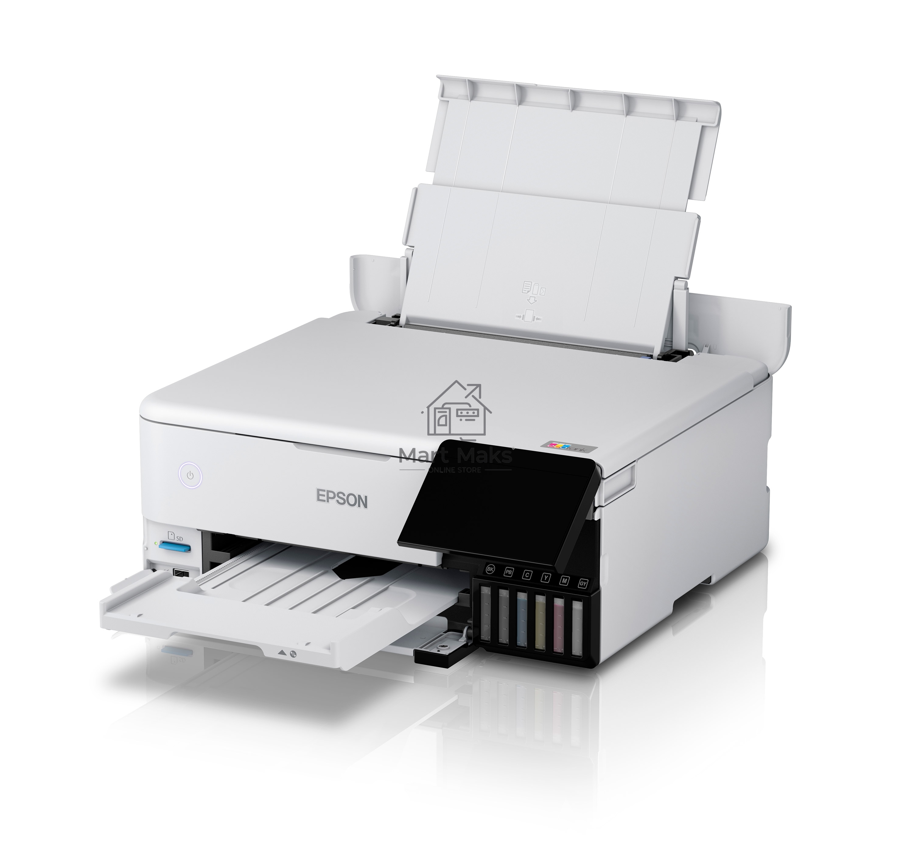 МФУ струйный Epson L8160 (C11CJ20404/403/402) A4 Duplex Net WiFi USB RJ-45 черно-белый