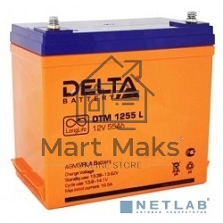 Батарея Delta DTM 1255 L напряжение 12В, емкость 55Ач (239x132x210mm)