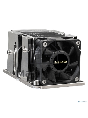 Кулер для процессора ExeGate ESNK-P0068APS4.PWM.2U.3647.Cu серебристый/черный, 60 мм, алюминий/медь, 6800 об/мин, 52 дБ, 4 pin, 205 Вт, 64.5 мм