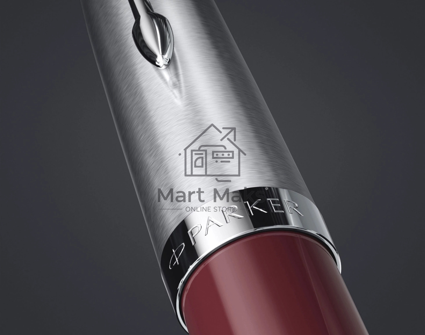 Ручка перьевая Parker 51 Core (CW2123496) Burgundy F сталь нержавеющая, подарочная коробка