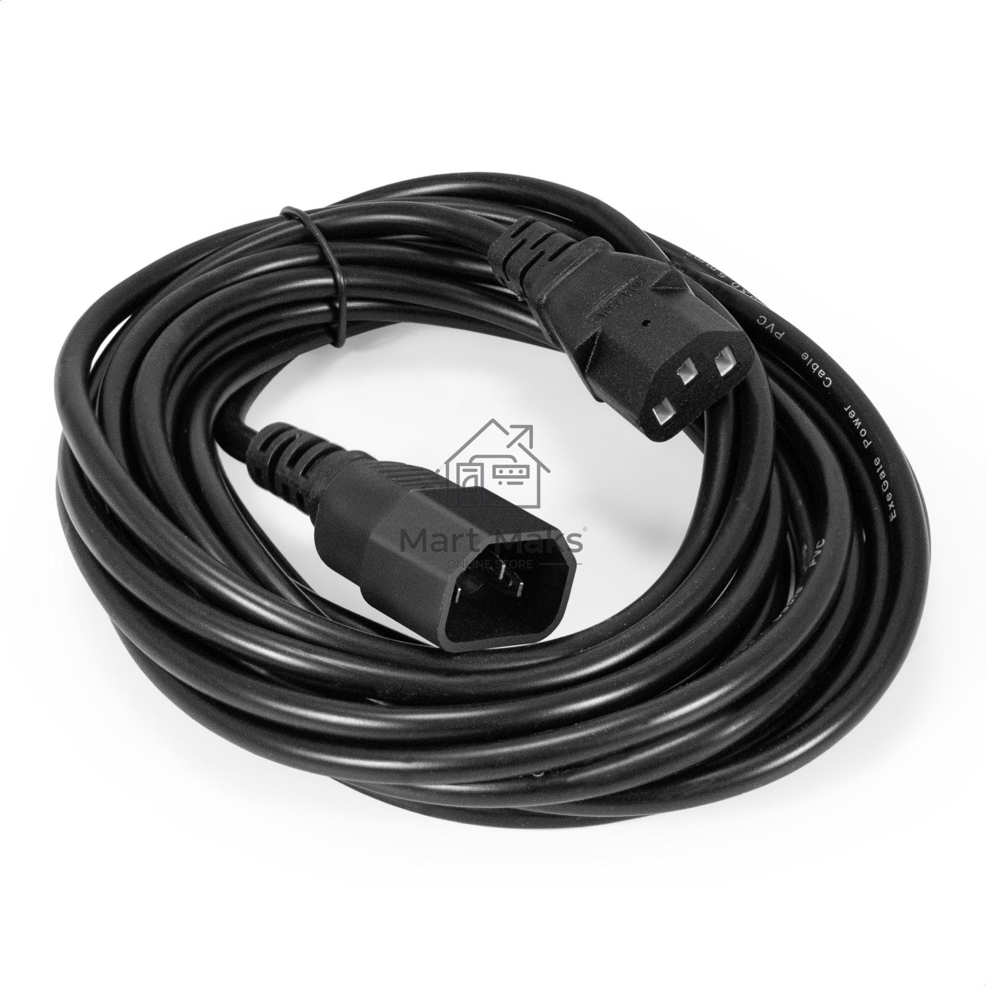 Кабель питания ExeGate Special EC-5S (C13->C14, 3*1.0mm2, CCA, черный, 5м)