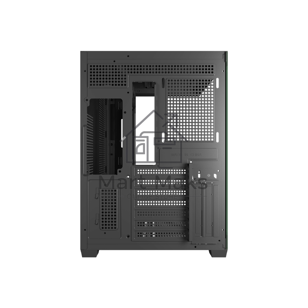 Корпус без блока питания PCCooler C3T700 BK, Midi-Tower, TG, no fans, 1xUSB-A 3.0 + 1xUSB-A 2.0 + 1xUSB-C, ATX, mATX, mITX черный