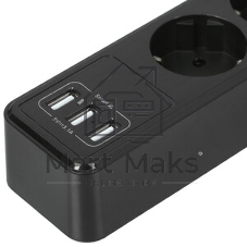 Сетевой фильтр QUMO Power Bar 5SP4U (P-0005), черный