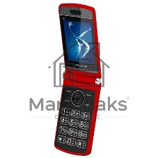 Мобильный телефон Maxvi E11 красный/серебристый