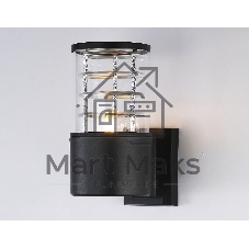 Светильник Ambrella light ST2522 BK/CL черный/прозрачный IP54 E27 max 40W 200*110*155