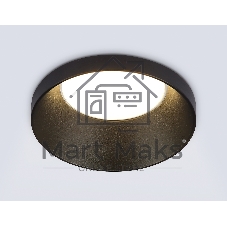 Встраиваемый точечный светильник Ambrella light TN102802 BK черный GU5.3 D71*34