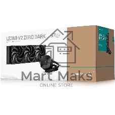 Система жидкостного охлаждения Deepcool LE360 V2 Zero Dark Soc-AM5/AM4/1200/1700/1851 черный 4-pin 19-31.6dB Al 250W 1632gr Ret (R-LE360ZERO-BKLNMD-G-1)