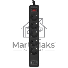 Сетевой фильтр QUMO Power Bar 5SP4U (P-0005), черный