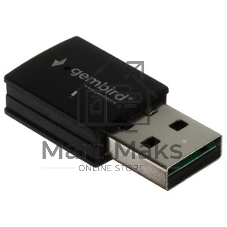 Сетевой адаптер Wi-Fi+Bluetooth Gembird WNP-UA-017, 150 Мбит, мини, USB, 802.11b/a/g/n/ac, RTL87