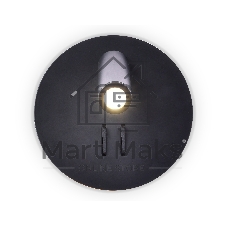 Настенный светильник FW252 SBK черный песок LED 4200K+3000K 6W+1W D140*110