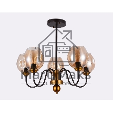 Светильник Ambrella light TR9057/5 DCF/TI темный кофе/янтарь E27 max 40W D650*572