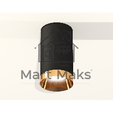 Светильник Ambrella Light XS6323024 SBK/PYG черный песок/золото желтое полированное MR16 GU5.3 (C6323, N6134)