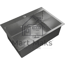 Кухонная мойка GranFest METAL 6045 нержавеющая сталь 1 чаша 550*350*205, монтаж: врезной, материал: нержавеющая сталь, цвет: нержавеющая сталь