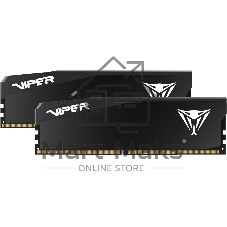 Оперативная память Patriot Viper Elite 5 Ultra RGB, DDR5, 32GB (2x16GB), 6000 MHz, CL28, с радиатором, RGB, чёрный