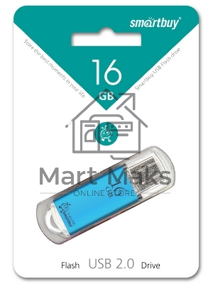 Флешка USB Smartbuy R/W USB 16Gb V-Cut series синий SB16GbVC-B