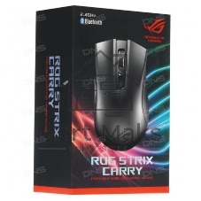 Мышь беспроводная ASUS ROG Strix Carry черный, 7200 dpi, радиоканал, Bluetooth, USB, кнопки - 6