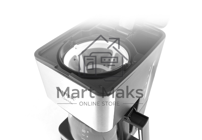 Кофеварка капельная Centek CT-1144 серебристый/черный, исп. кофе - молотый, 0.8 л, 680 Вт.