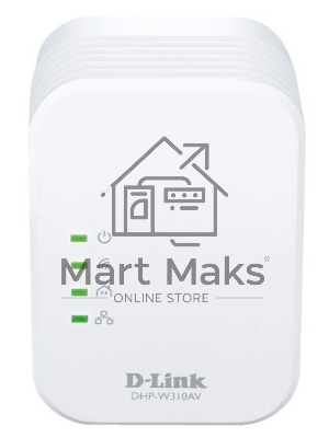 Беспроводной PowerLine-адаптер D-Link DHP-W310AV N300 с поддержкой HomePlug AV