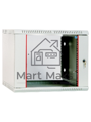 Шкаф телеком. настенный разборный 15U (600х520) дверь стекло (ШРН-Э-15.500) (1 коробка)