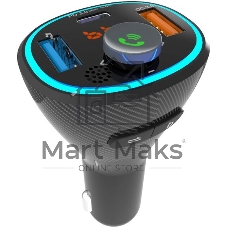 Автомобильный FM-модулятор Ritmix FMT-B300 черный BT USB (80000849)