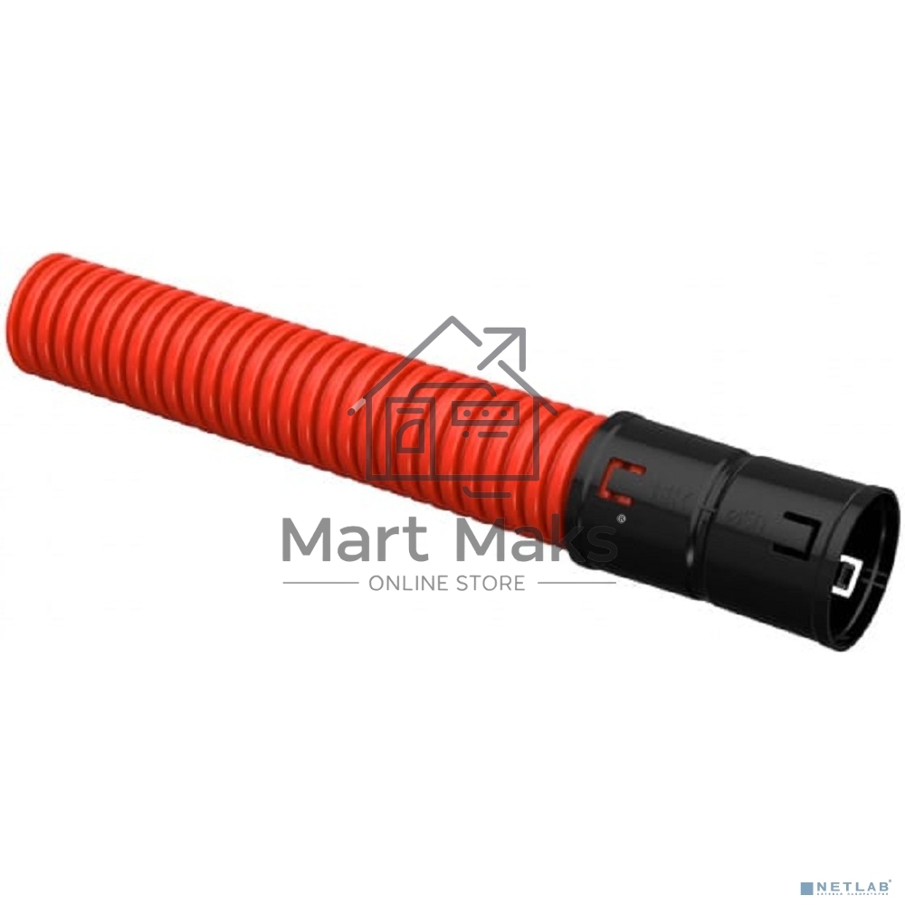 Труба гофрированная двустенная ПНД d50мм красн. (уп.50м) ИЭК CTG12-050-K04-050-R/CTG12-050-K04-050