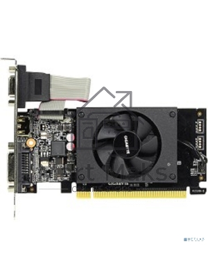 Видеокарта Gigabyte GV-N710D3-2GL RTL GT710, 2Gb, 64bit, DDR3, D-Sub, DVI, HDMI, PCI-E