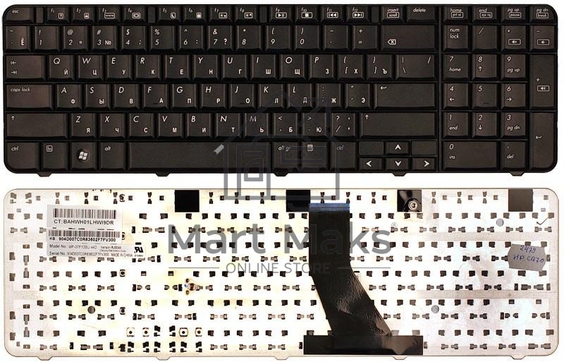 Клавиатура для ноутбука HP G70 Compaq Presario CQ70 черная