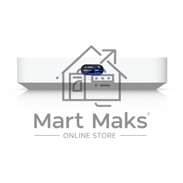 Маршрутизатор Ubiquiti UniFi Cloud Gateway Max 512GB 4 ядра (1,5 ГГц), 4х 2.5G RJ45, 1х 2.5G RJ45, SSD 512 ГБ