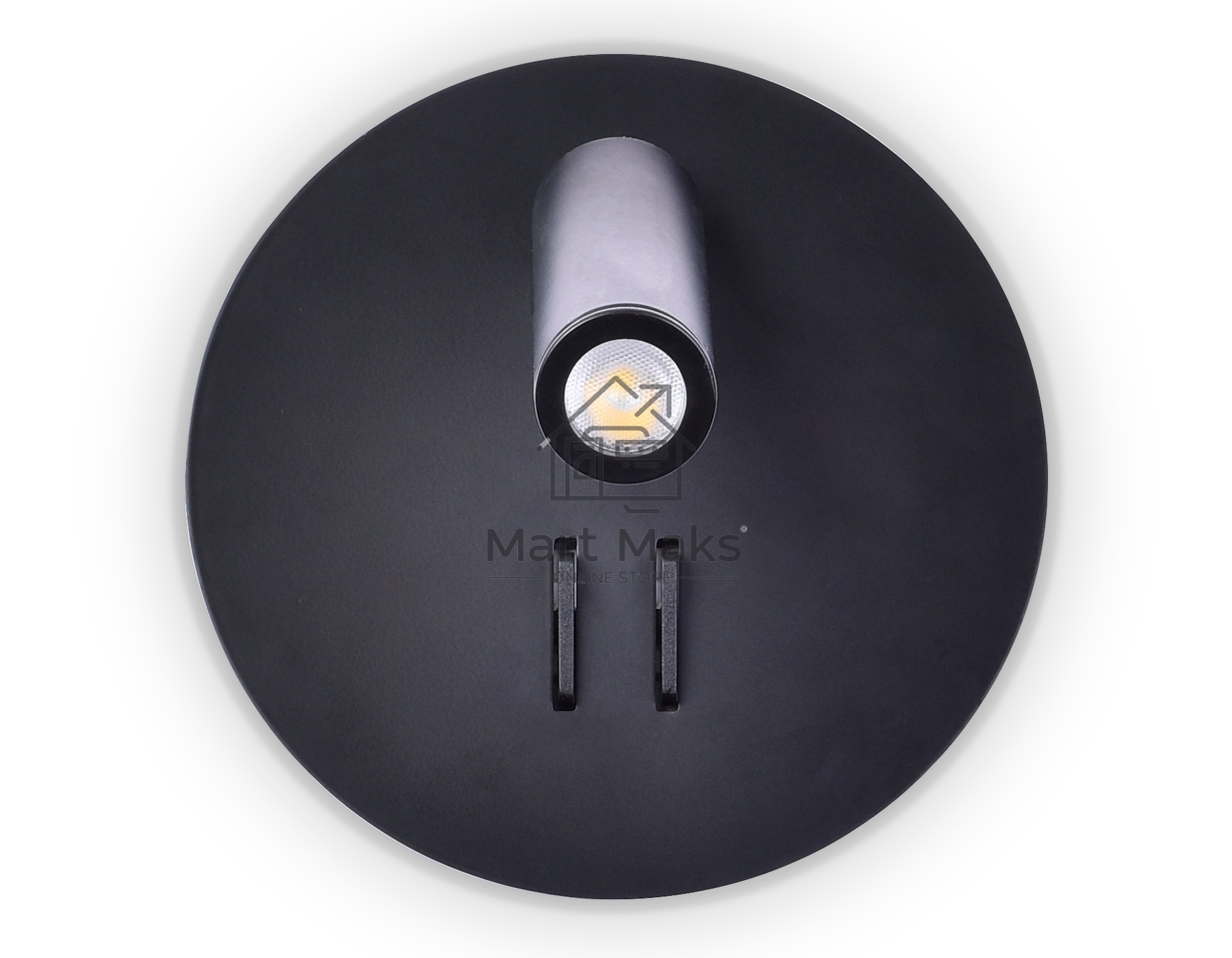Настенный светильник FW252 SBK черный песок LED 4200K+3000K 6W+1W D140*110