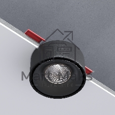 25095/LED / светильник встраиваемый светодиодный / черный