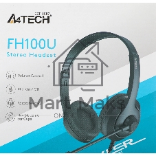 Гарнитура A4Tech Fstyler FH100U чёрный, проводная