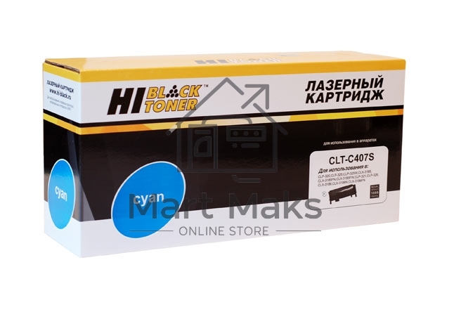 Расходные материалы Hi-Black CLT-C407S(CLP320/325C) Картридж для  Samsung CLP320/320N/CLX-3185/3185N/FN C с чипом   