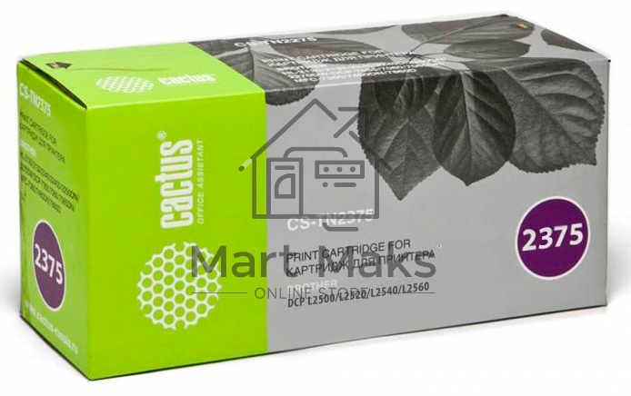Картридж лазерный Cactus CS-TN2375 черный (2600 стр.) для Brother DCP L2500/L2520/L2540/L2560