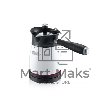 Электрическая турка Centek CT-1080 W (белый) 0.5л, 1000Вт, нерж.сталь, съемная мягкая ручка, крышка