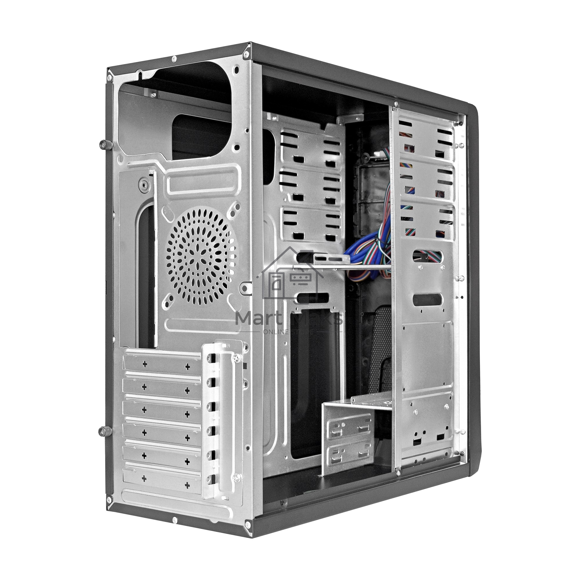 Компьютерный корпус Miditower ExeGate CP-603UB Black, ATX, <CP500W, 80mm>, 2*USB+2*USB3.0, Audio, замок блокировки кнопки питания