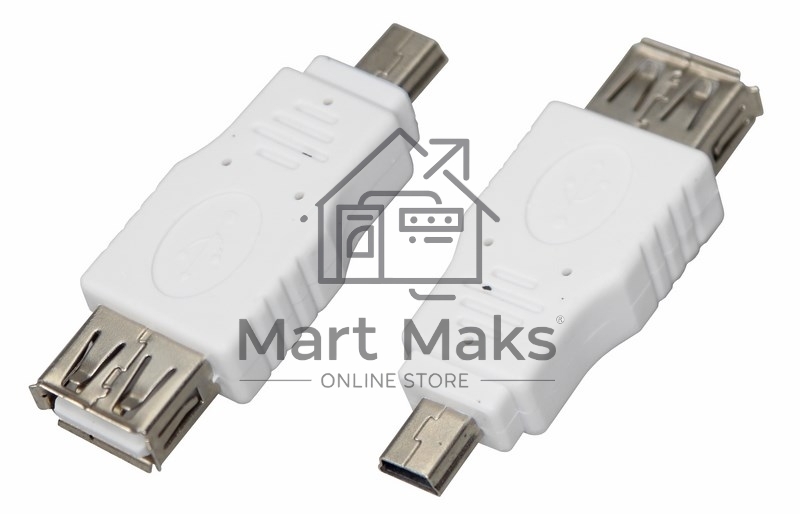 Переходник гнездо USB-A (Female)-штекер miniUSB (Male) Rexant