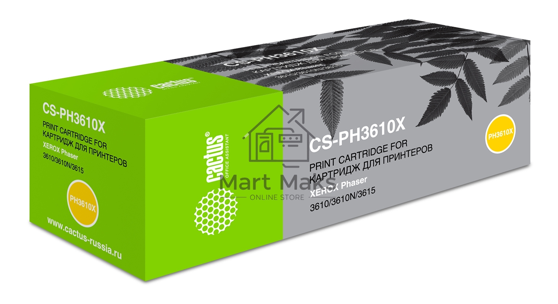 Картридж лазерный Cactus CS-PH3610X (106R02723) черный (14100 стр.) для Xerox Phaser 3610/3610N/3615